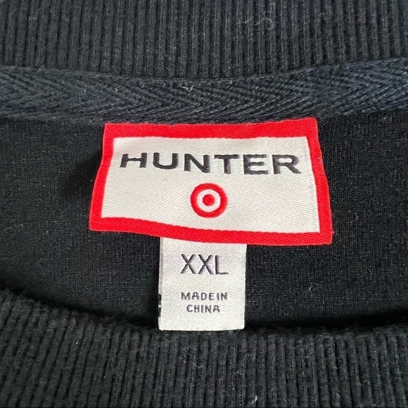 HUNTER for Target Black Crewneck Sweatshirt Size XXL - Picture 3 of 7